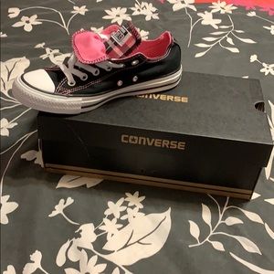 Converse low top double tongue size 8